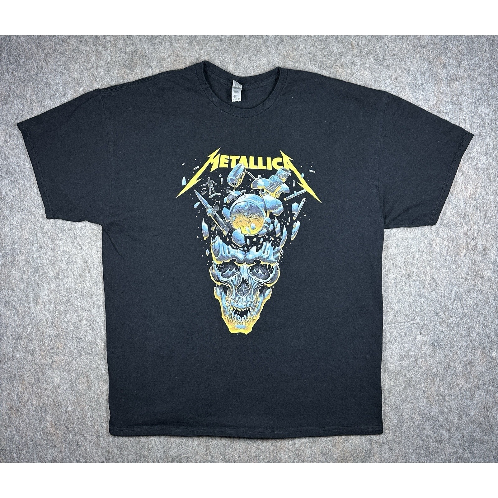 Metallica 2023 2024 World Tour T Shirt Heavy Cotton Skull Graphic 2xl Band Tee